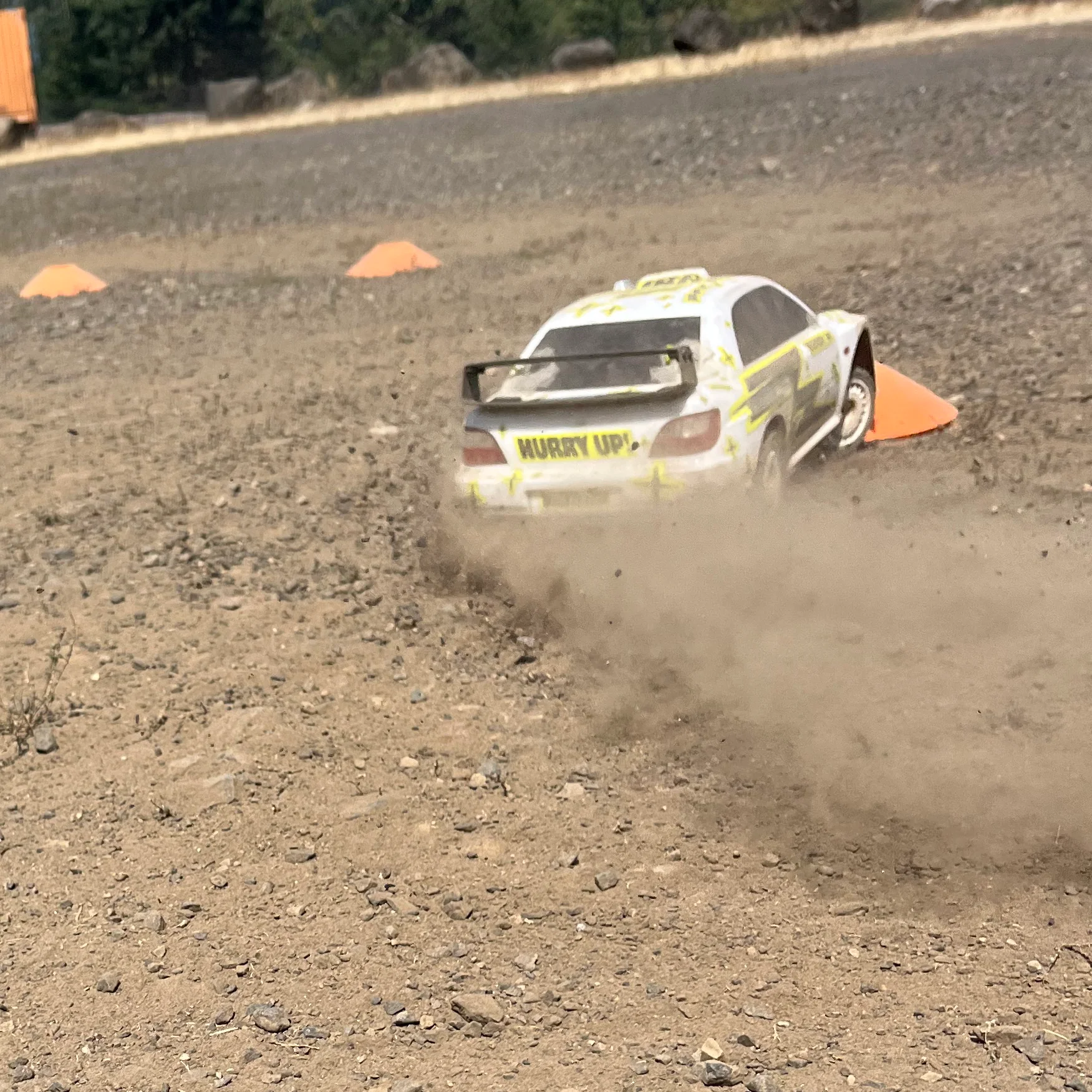 RC rally photography: Wyeth Gravel Slide 1x1